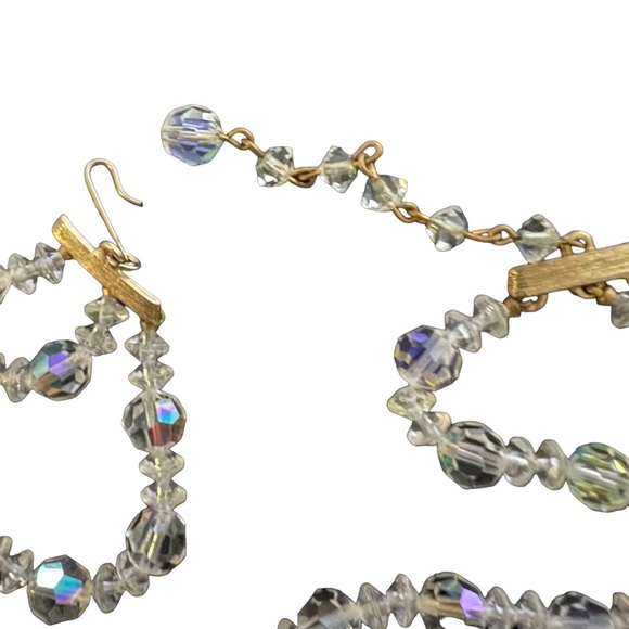 3/$25 💋 Lisner necklace aurora borealis 3 strand necklace vintage costume - Picture 7 of 10